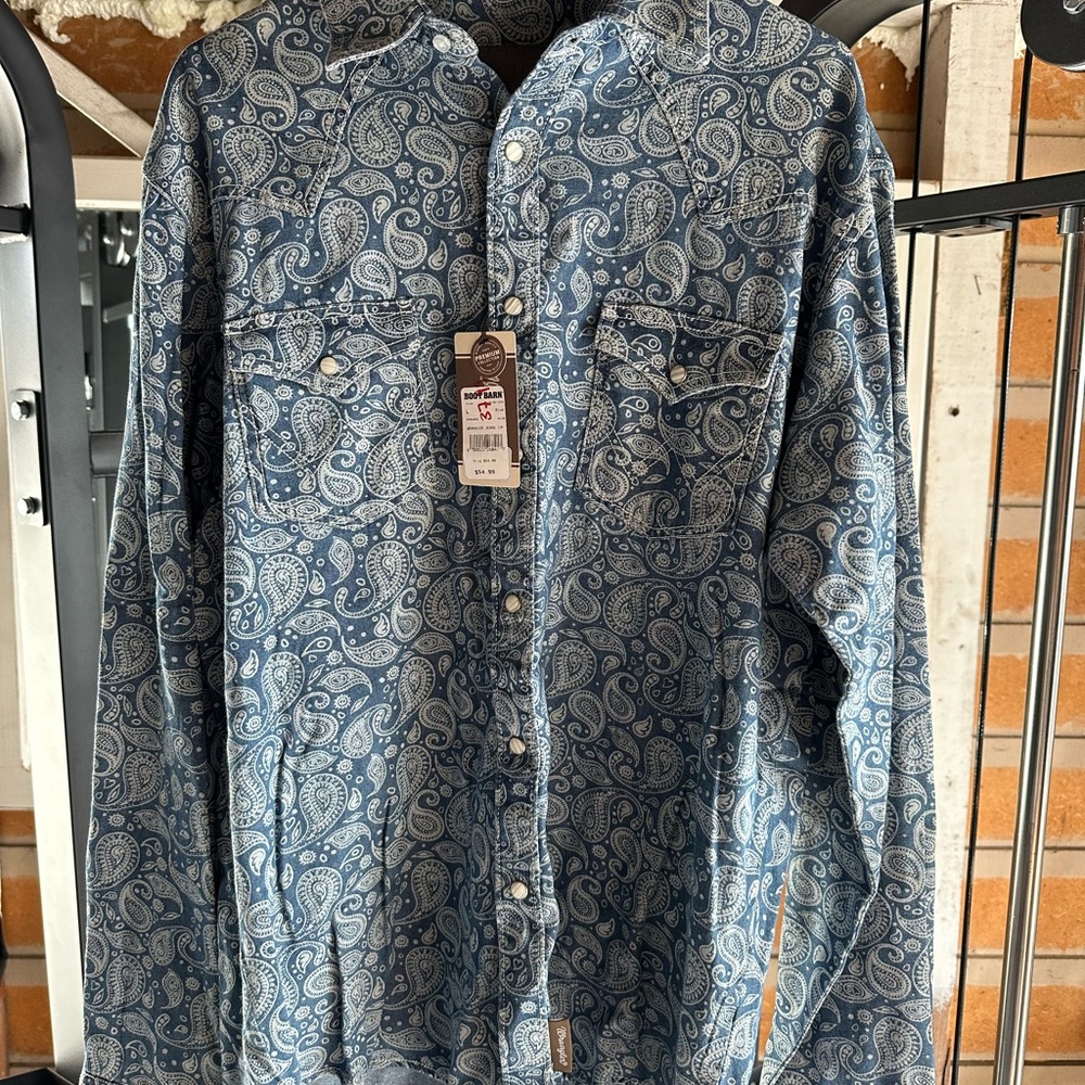 Blue Paisley Men's Jacket